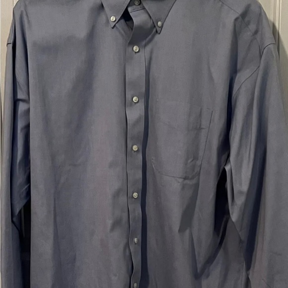 JOSEPH A. BANK MEN’S TRAVELER BLUE BUTTON DOWN COLLAR/17.5-35/NEW WITHOUT TAGS!! - Picture 6 of 12